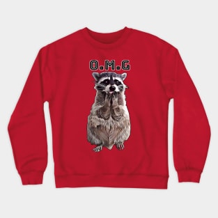 OMG Raccoon Crewneck Sweatshirt